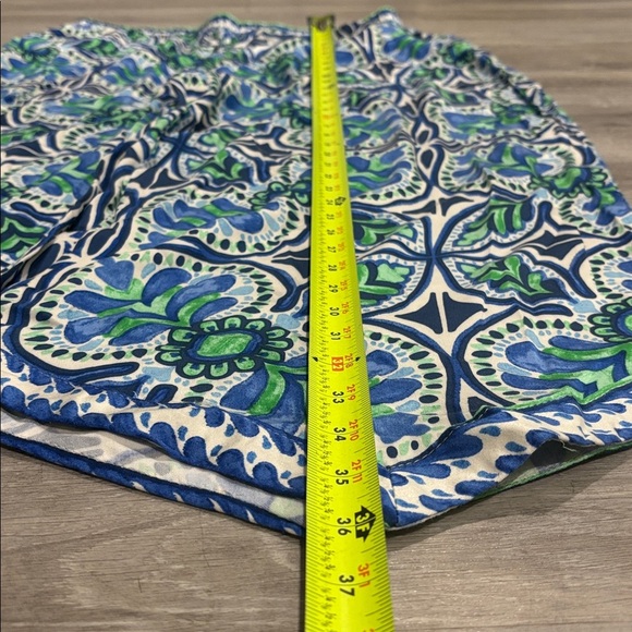 Haute Hippie Boho Wide Leg Pants Blue Green White Patterned Size Large - Picture 2 of 7